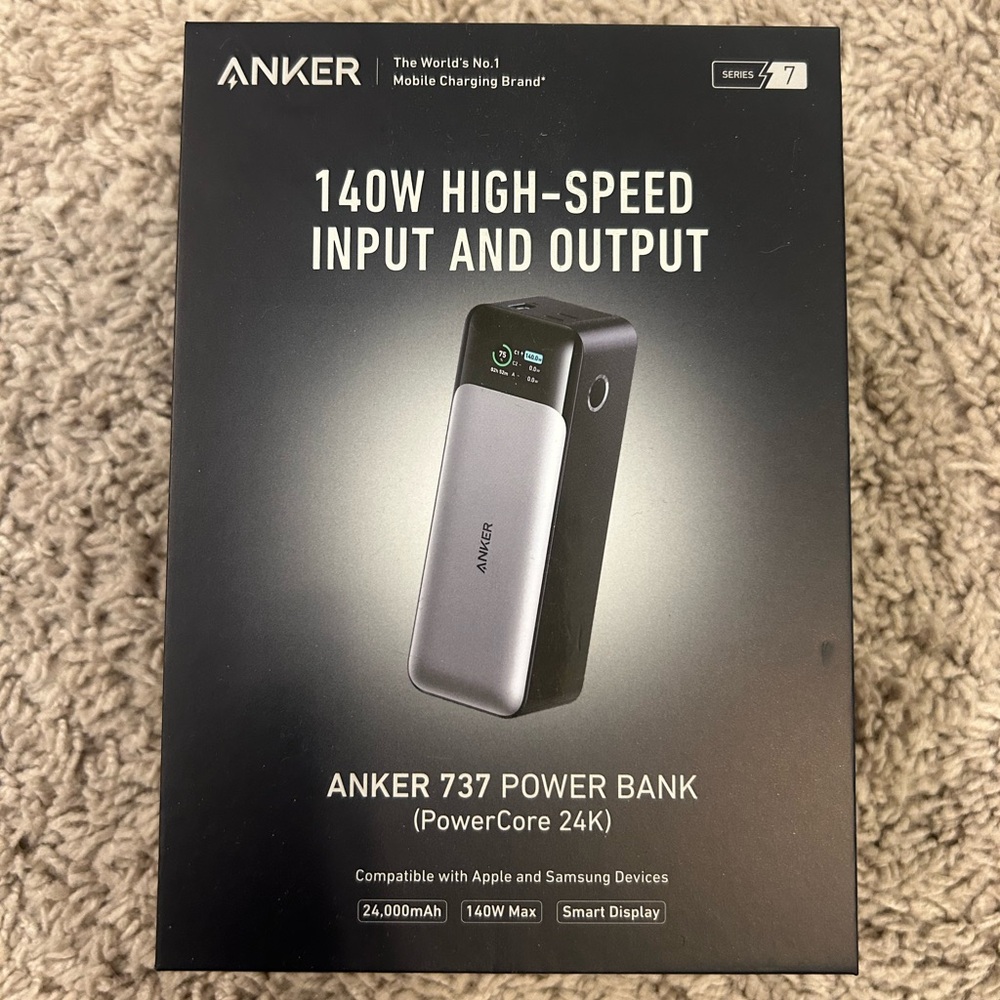 BRAND NEW Anker 737 Power Bank Series 7